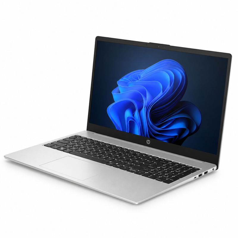 HP 250R G10 15.6-inch FHD Business Laptop – Intel Core 5 120U, 16GB DDR4, 512GB NVMe SSD, Windows 11 Pro – Turbo Silver