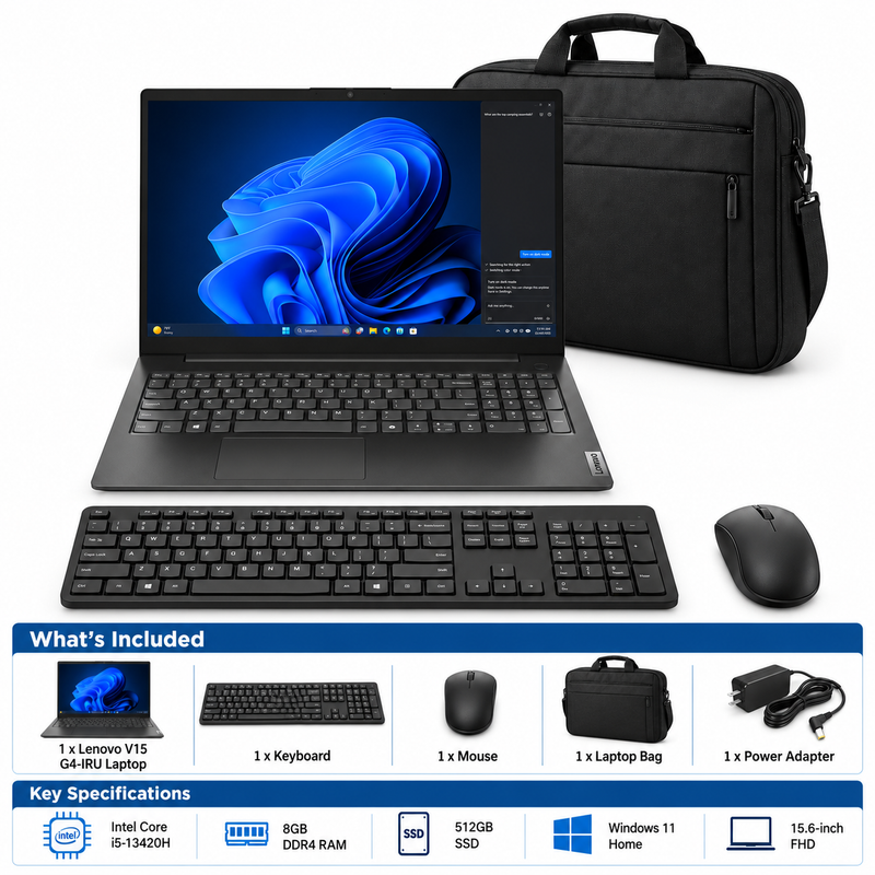 Lenovo V15 G4 IRU Core i5-13420H 8GB 512GB SSD 15.6” FHD Laptop