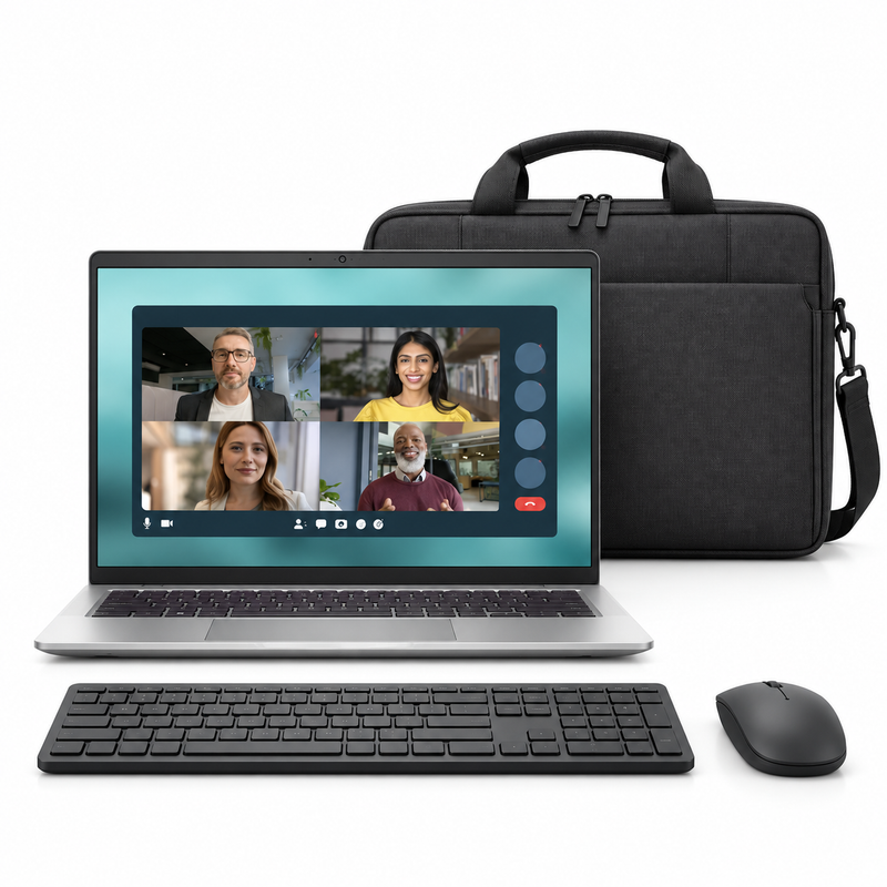 Dell Pro 14 Essential PV14250 Core 3 100U 8GB 512GB SSD 14” FHD+ Laptop – Platinum Silver