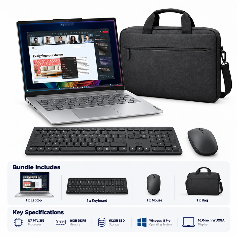 Lenovo ThinkBook 16 G9 Core Ultra 7 355 16GB 512GB SSD 16” WUXGA Laptop