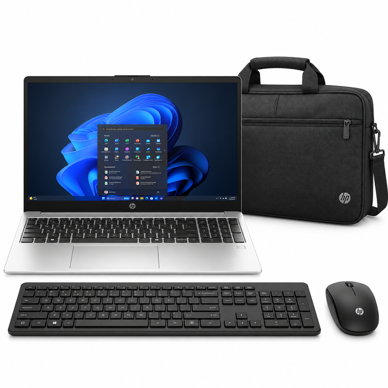 HP 250R G10 Core 3 100U 8GB 512GB SSD 15.6” Laptop – Silver