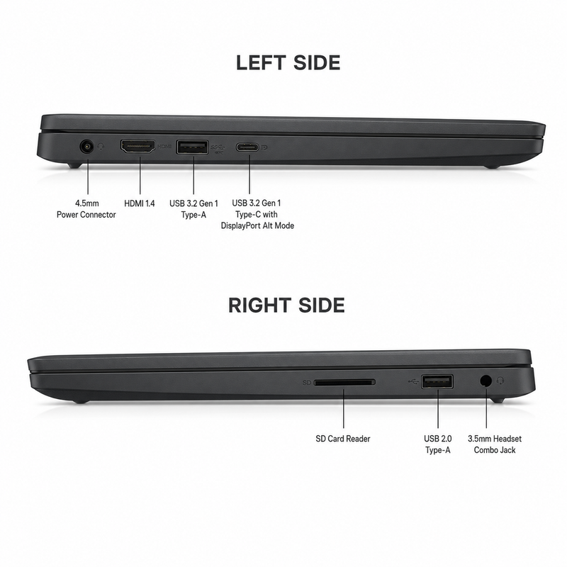 Dell Pro 15 Essential PV15250 15.6-inch FHD 120Hz Laptop – Intel Core i7-1355U, 8GB DDR5, 512GB NVMe SSD, Windows 11 Pro