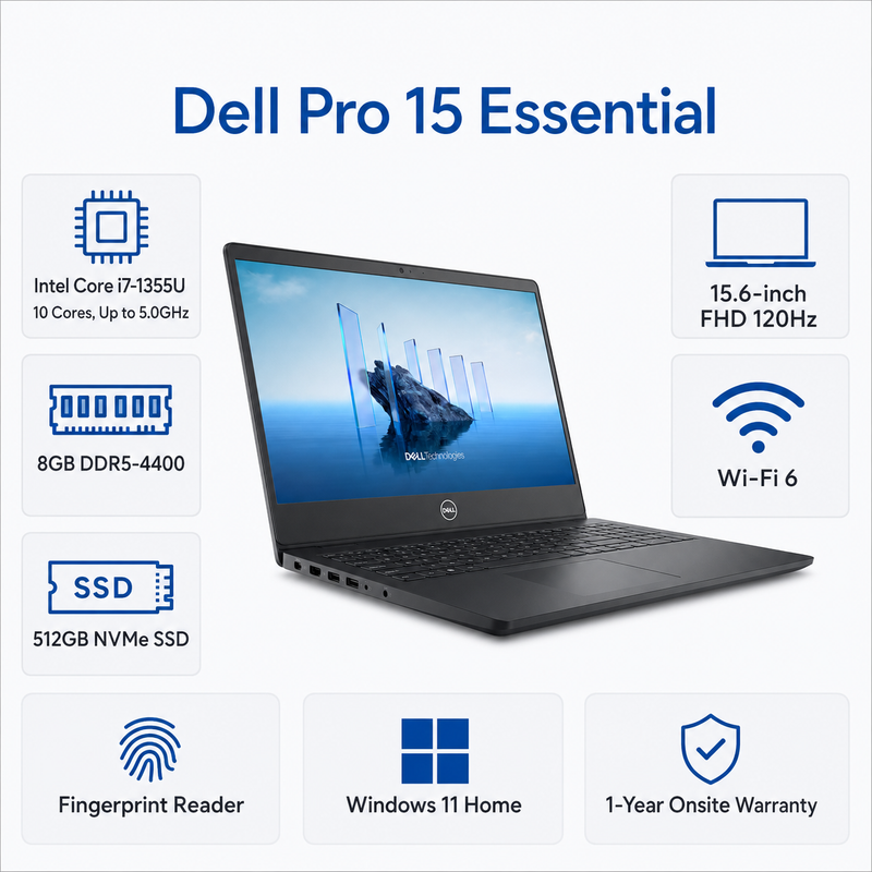 DELL PRO 15 ESSENTIAL PV15250 I7 15.6IN FHD NOTEBOOK