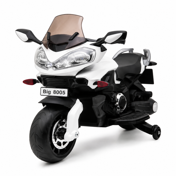 Big 8005 Kids’ Electric Ride-On Touring Motorcycle with Support Wheels