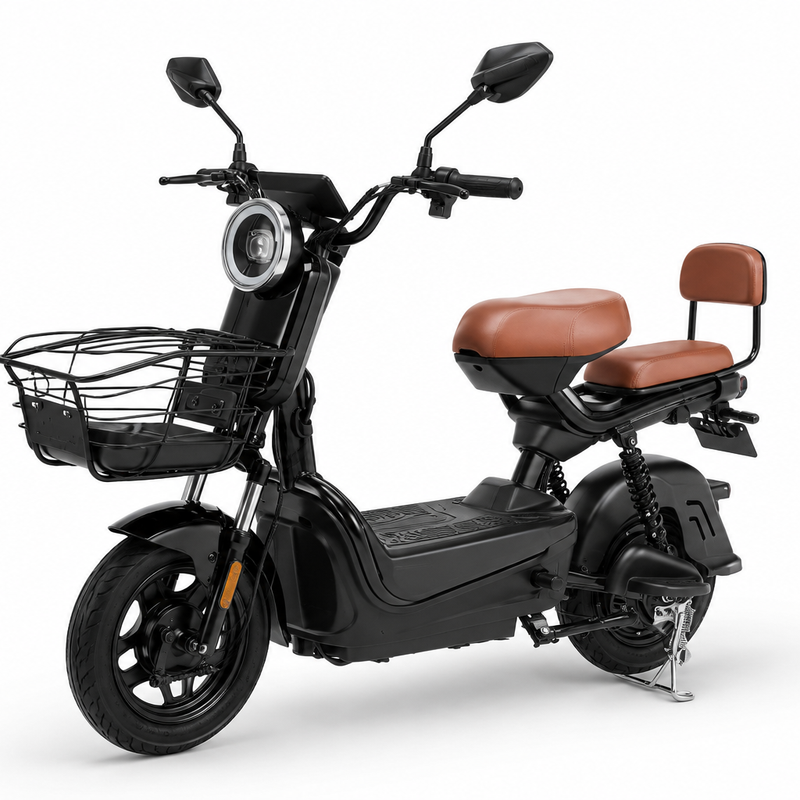 C2 Long-Range Seated Electric Scooter – 500W Motor, 48V/60V Battery