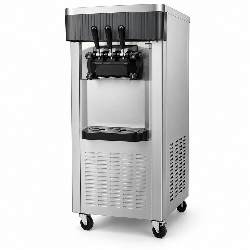 IM-036 Commercial 3-Handle Soft-Serve Ice Cream Machine