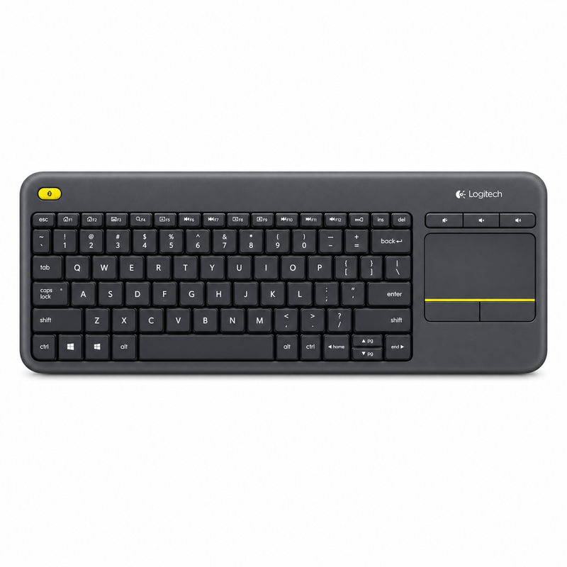 Logitech K400 Plus Wireless Touch Keyboard with Built-In Touchpad and USB Unifying Receiver