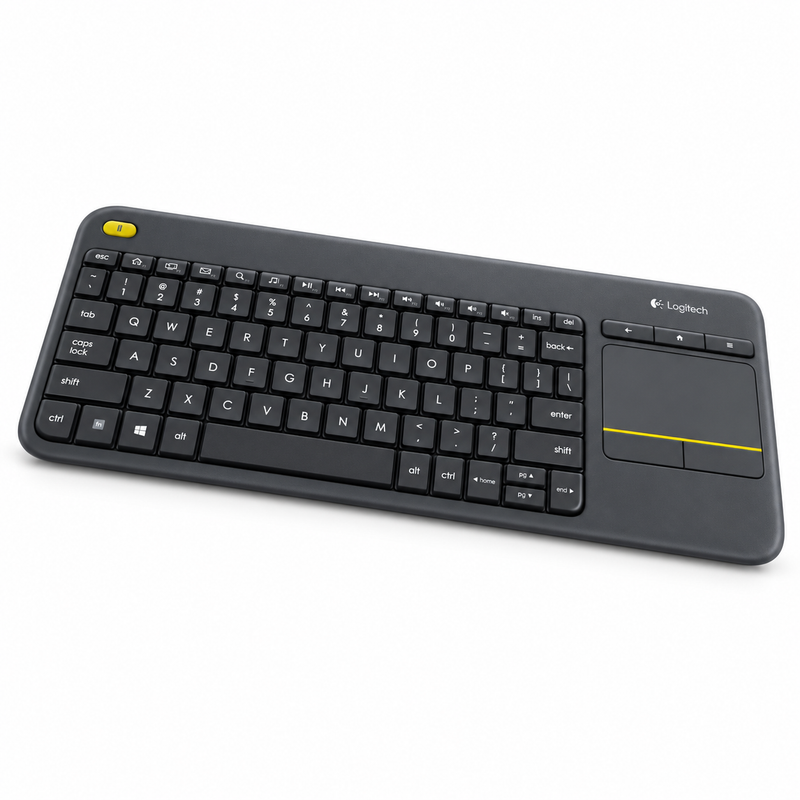 Logitech K400 Plus Wireless Touch Keyboard with Built-In Touchpad and USB Unifying Receiver