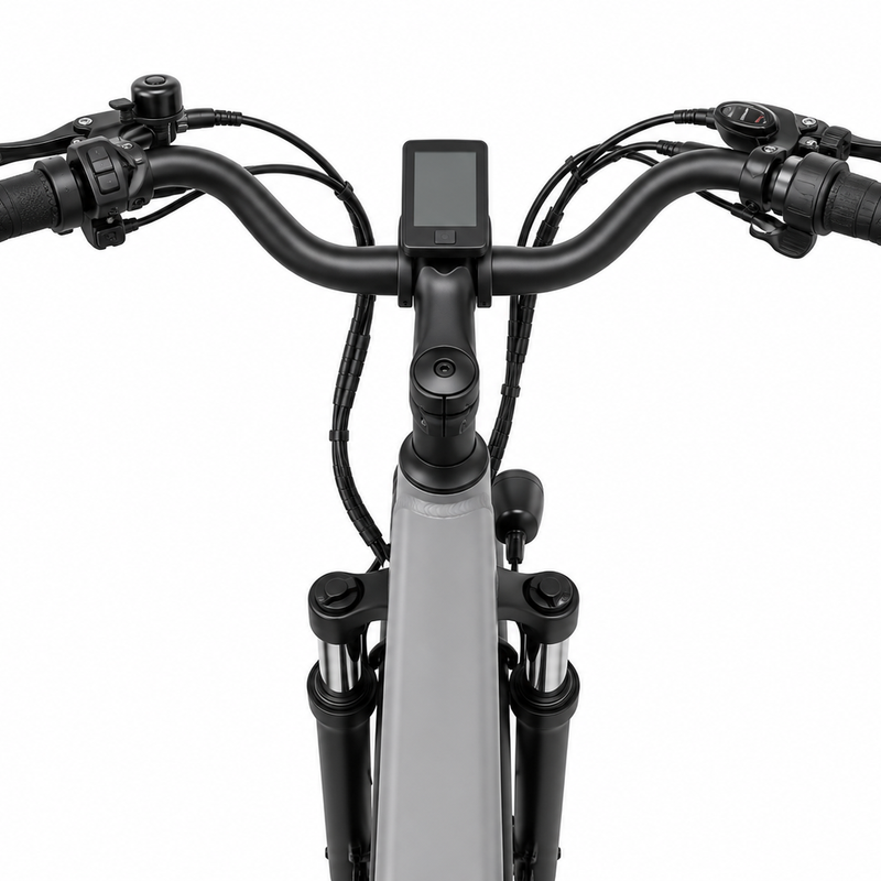 P6 Step-Through Electric City Bicycle – 26-Inch – 7-Speed