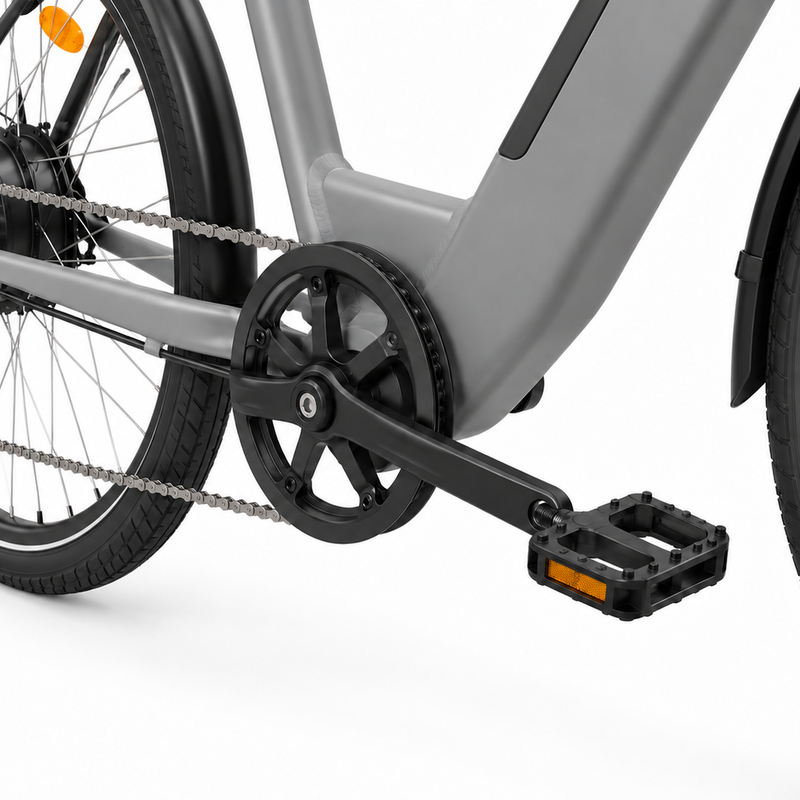 P6 Step-Through Electric City Bicycle – 26-Inch – 7-Speed