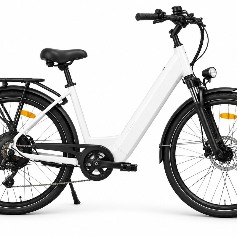 P5 Electric City Bicycle – 7-Speed Step-Through Frame