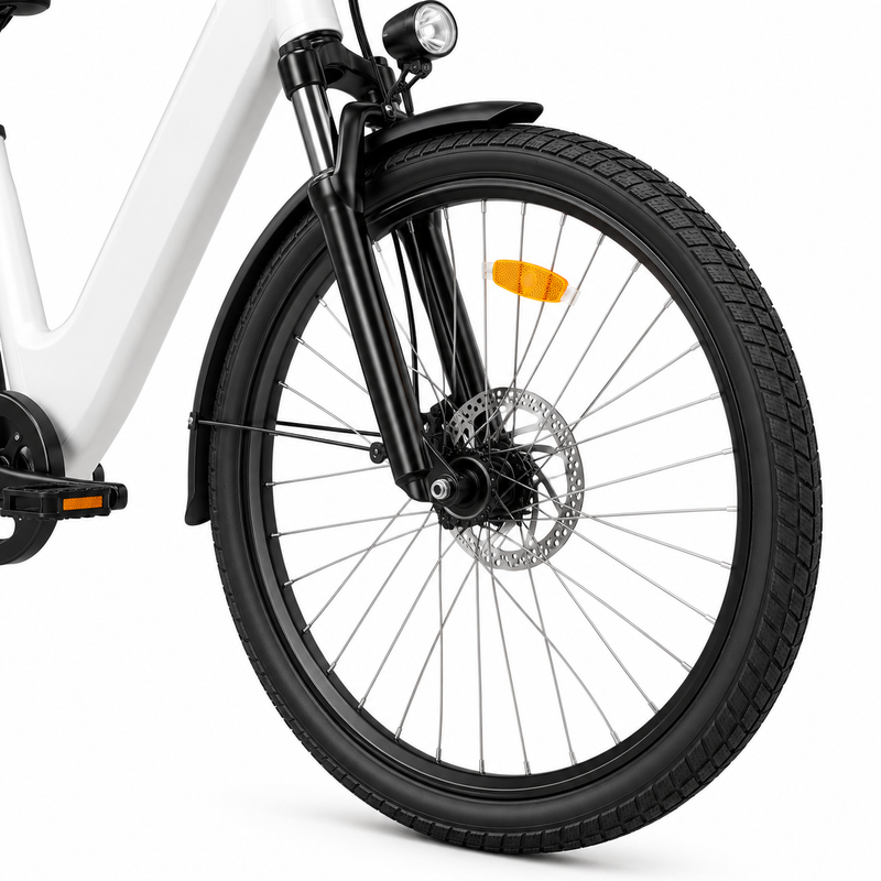 P5 Electric City Bicycle – 7-Speed Step-Through Frame