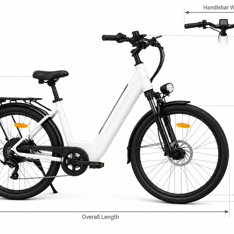 P5 Electric City Bicycle – 7-Speed Step-Through Frame