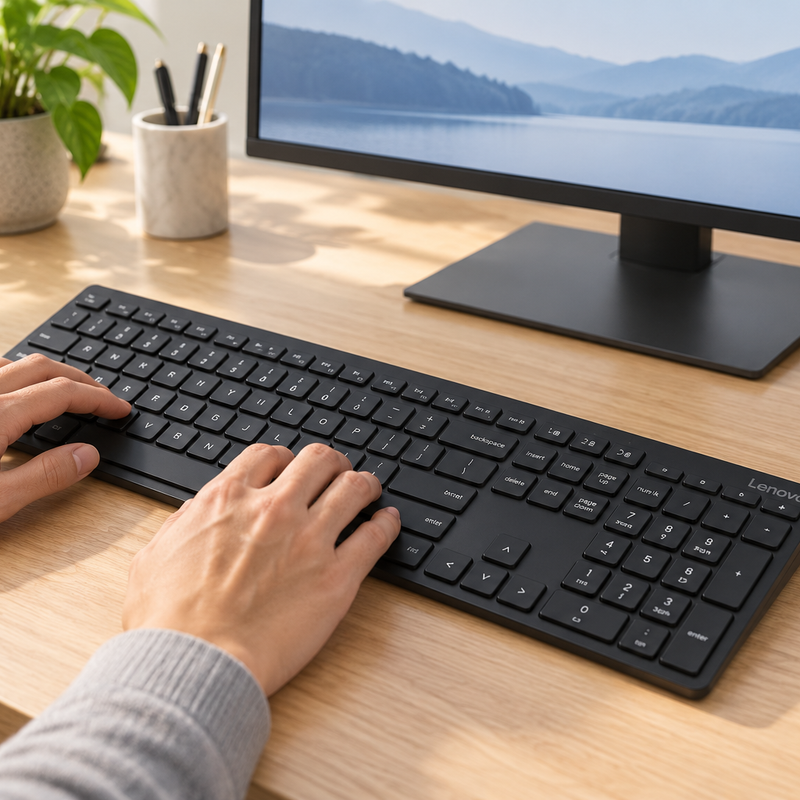Lenovo Wireless Multi-Mode Pro Keyboard 6000 – Bluetooth & 2.4GHz Wireless