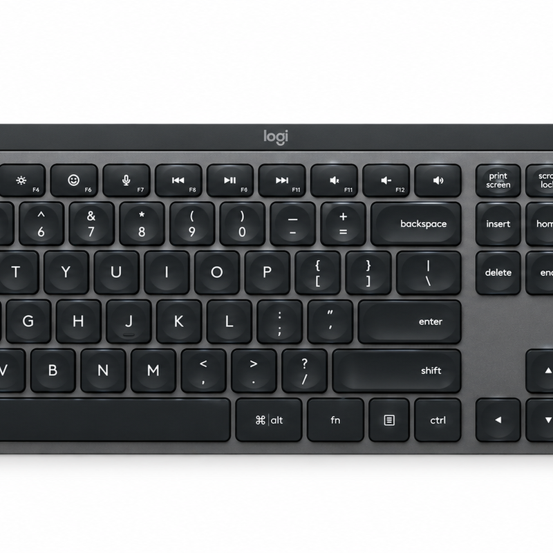 Logitech MX Keys S Advanced Wireless Illuminated Keyboard – US International QWERTY, Graphite