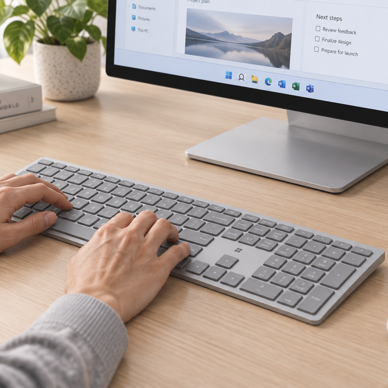 Microsoft Surface Keyboard (2nd Edition) – Bluetooth, Copilot Key