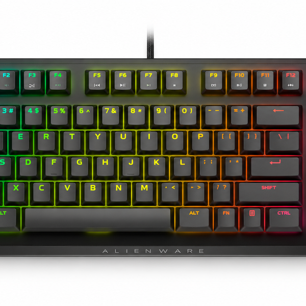 Dell Alienware AW420K Tenkeyless Mechanical Gaming Keyboard – Cherry MX Red, AlienFX RGB