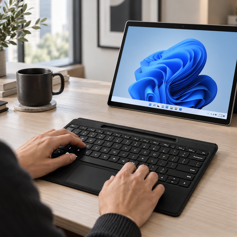 Microsoft Surface Pro 13-inch Flex Keyboard – Wireless Detachable Keyboard with Haptic Touchpad – No Pen Included