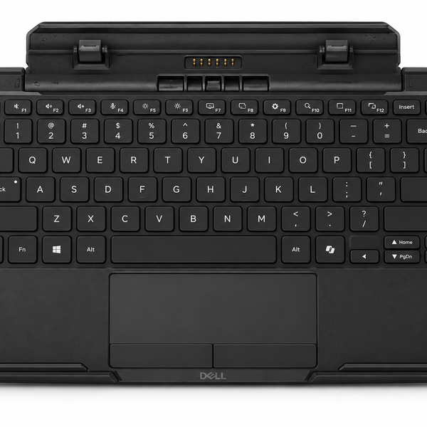 Dell Pro Rugged 10 Tablet Keyboard RE1026K – Backlit Docking Keyboard with Touchpad