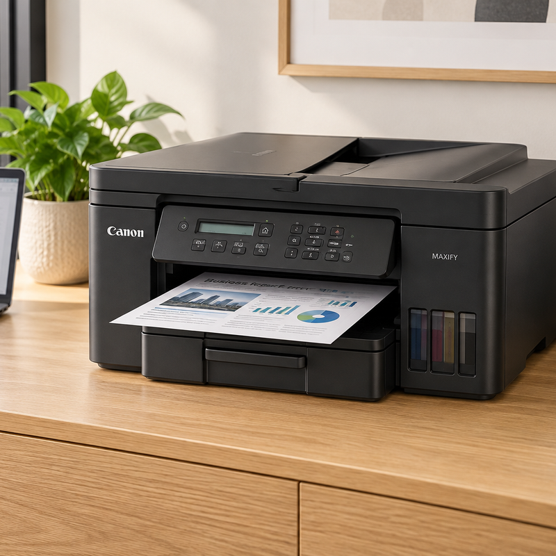 Canon MAXIFY GX7140 A4 4-in-1 Wireless MegaTank Business Printer with Fax and Duplex ADF