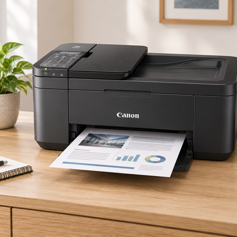 Canon PIXMA TR4645 4-in-1 Wireless Colour Inkjet Printer with Fax and ADF