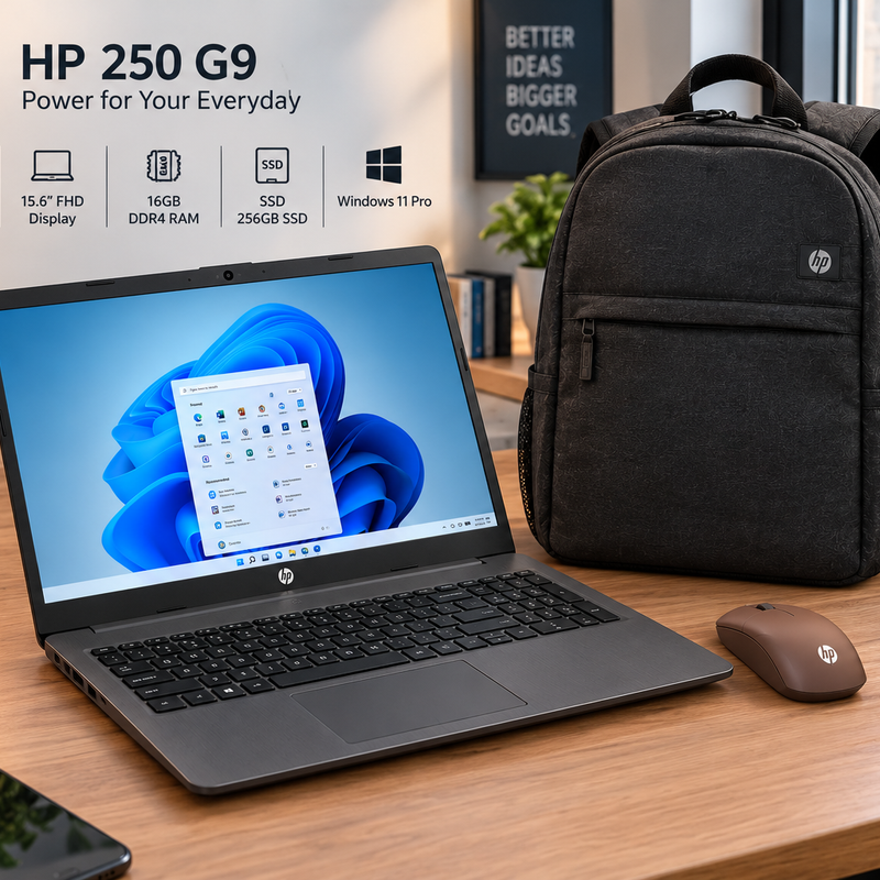 HP 250R G9 Core 3 16GB 256GB SSD Laptop