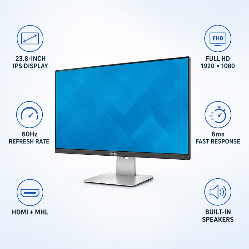 Refurbished Dell S2415H 24-Inch Full HD IPS Monitor