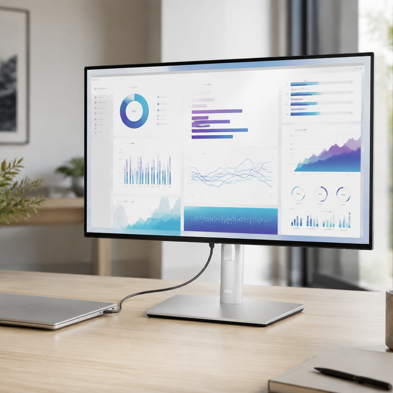 Refurbished Dell UltraSharp U2422HE 24″ FHD IPS USB-C Hub Monitor