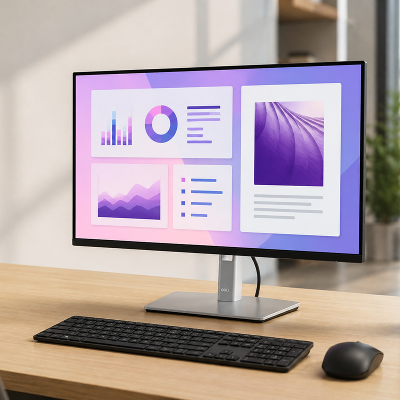 Refurbished Dell P2422H 24″ Full HD IPS Monitor