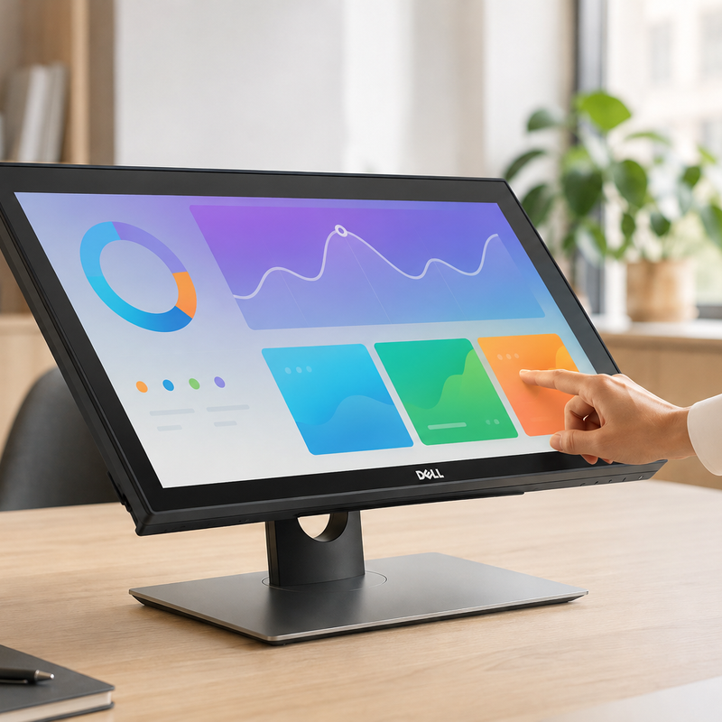 Refurbished Dell P2418HT 24″ Full HD IPS 10-Point Touchscreen Monitor