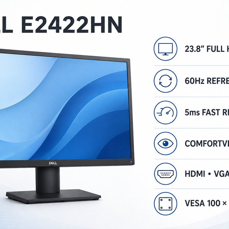 Refurbished Dell E2422HN 24″ Full HD IPS Monitor