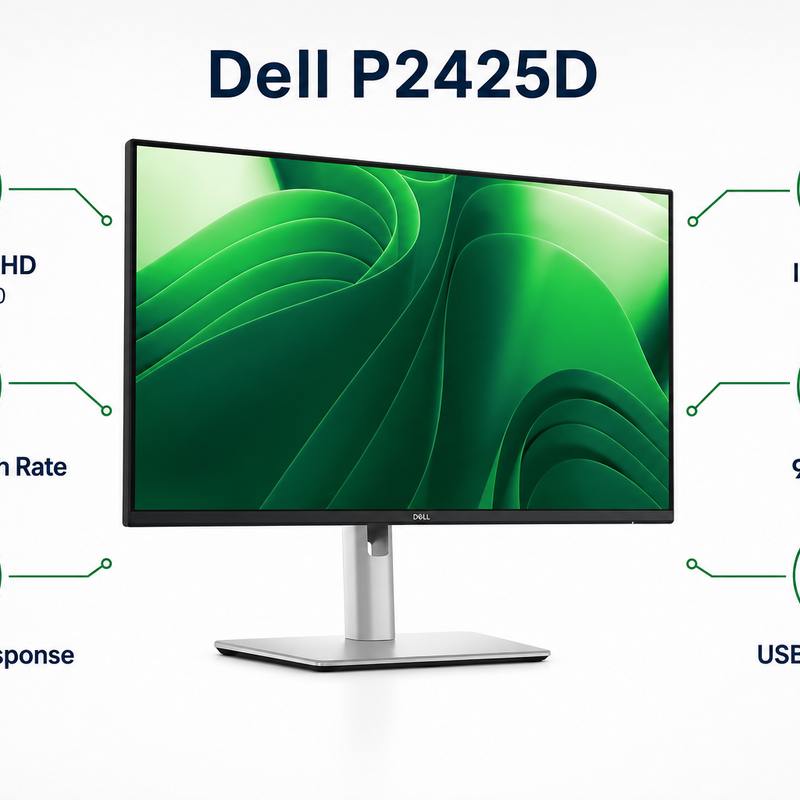 Refurbished Dell P2425D 24
