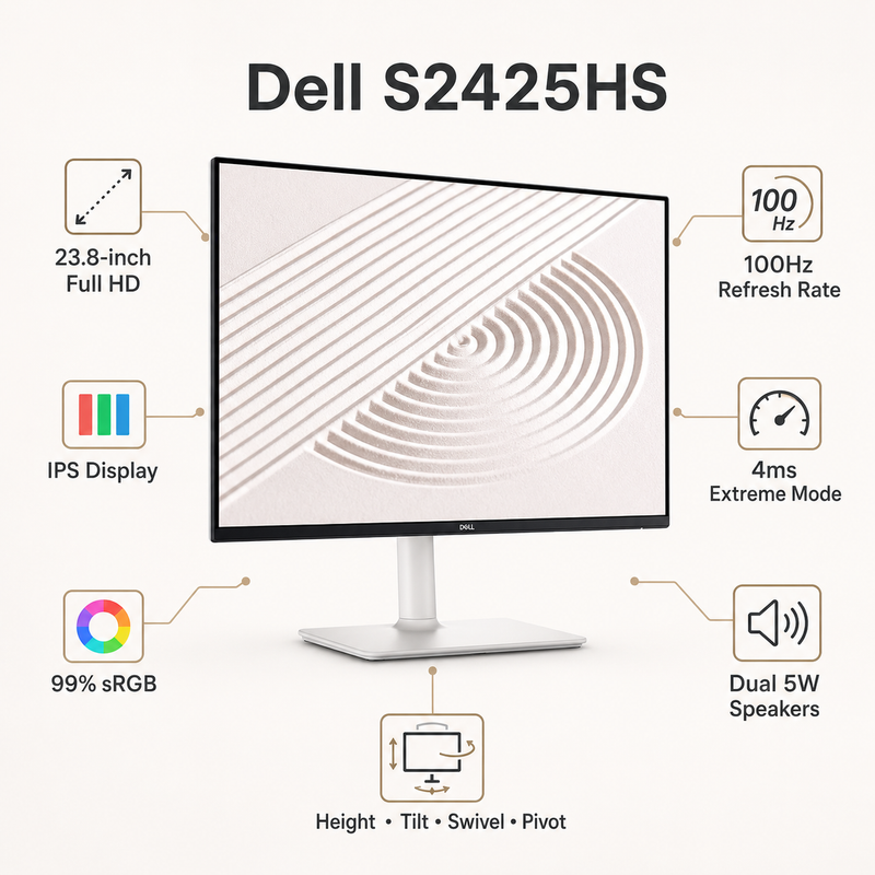 Refurbished Dell S2425HS 24