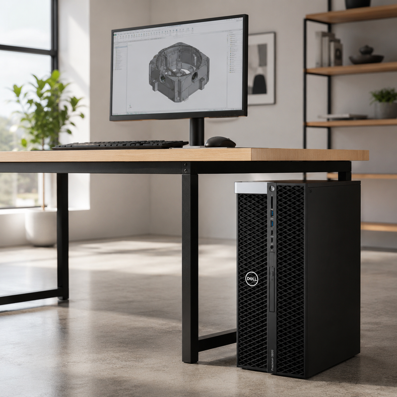 Refurbished Dell Precision 5820 Tower – Core i9 10th Gen – 8GB RAM – 512GB NVMe SSD – NVIDIA T400 4GB GDDR6 – 19″ Monitor Bundle