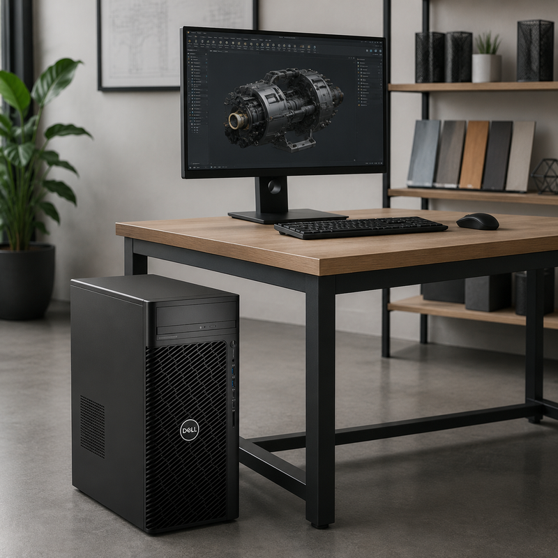 Refurbished Dell Precision 3660 Tower – Core i7 13th Gen – 32GB RAM – 1TB NVMe SSD – NVIDIA T1000 4GB GDDR6 – 19″ Monitor Bundle