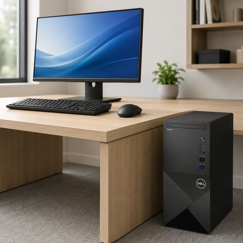 Refurbished Dell Vostro 3910 Tower – Intel Core i5-12500 up to 4.40GHz – 4GB RAM – 1TB HDD – 19″ Monitor Bundle