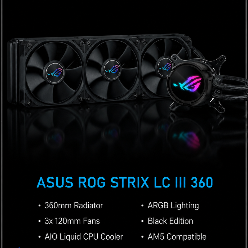 Enthusiast Line (Next Gen) Upgrade kit Ryzen 9 9950x,32gb DDR5, ASUS ROG B860-F,ASUS ROG-STRIX-LC-III-360