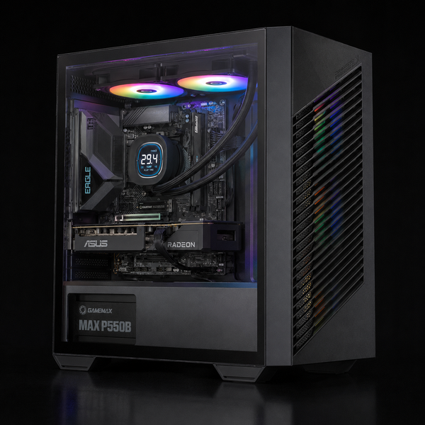 pre-built Gaming pc all white - RX 7600 - Ryzen 5 3400g - 16gb ddr4
