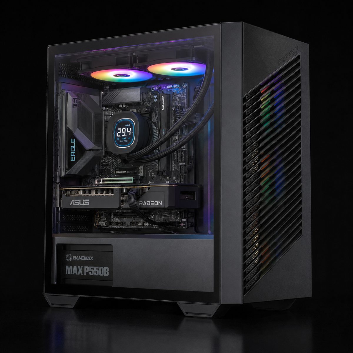 pre-built Gaming pc all white - RX 7600 - Ryzen 5 3400g - 16gb ddr4