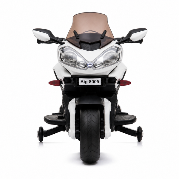 Big 8005 Kids’ Electric Ride-On Touring Motorcycle with Support Wheels