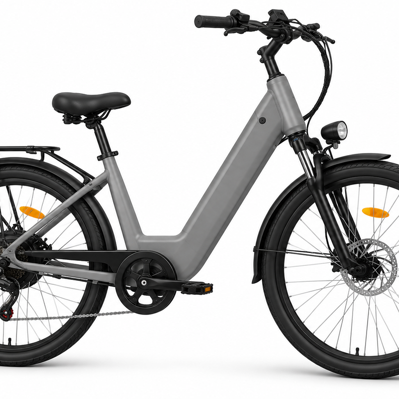 P5 Electric City Bicycle – 7-Speed Step-Through Frame