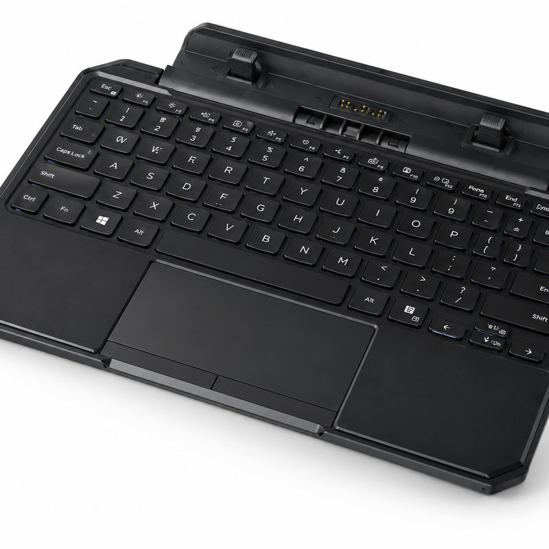 Dell Pro Rugged 10 Tablet Keyboard RE1026K – Backlit Docking Keyboard with Touchpad