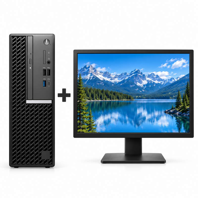 Refurbished Dell OptiPlex 5000 SFF Core i5-12500 12th Gen | 16GB RAM 512GB NVMe SSD with 22-Inch Monitor