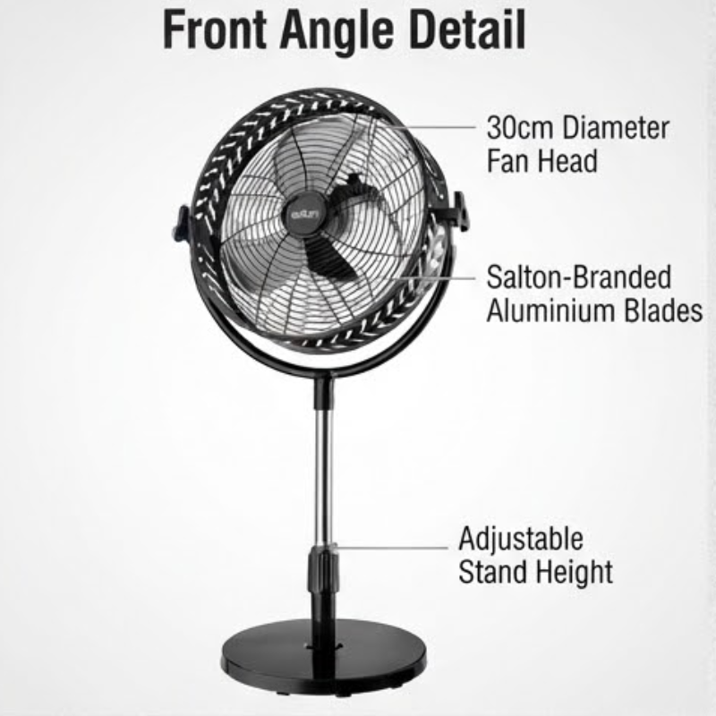 30cm Rechargeable Pedestal Fan SPRF16