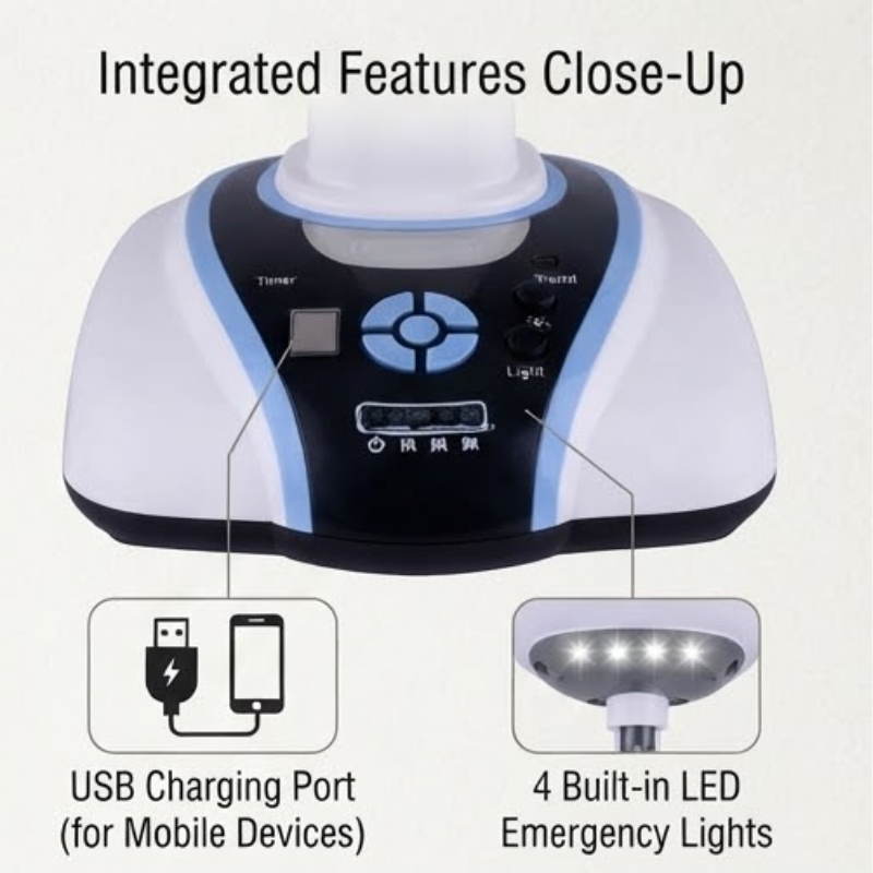 16-Inch Rechargeable Portable Table Fan KN-2936S