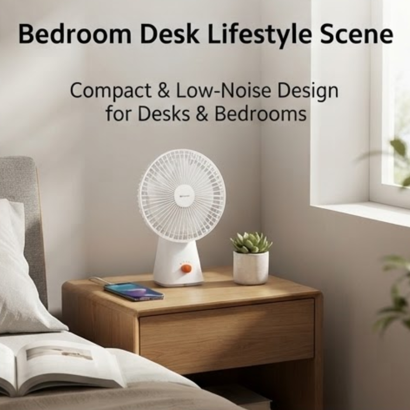 Rechargeable 10W Mini Table Fan BHR6089GL