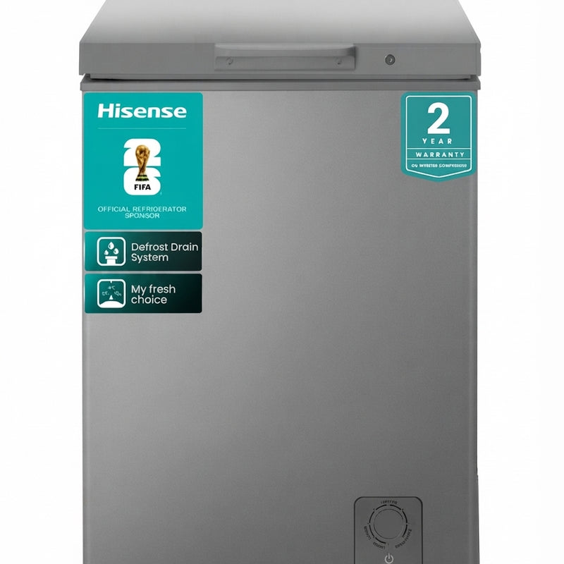 Hisense 95L Chest Freezer H125CFS | Metallic Silver | Multi-Mode Function