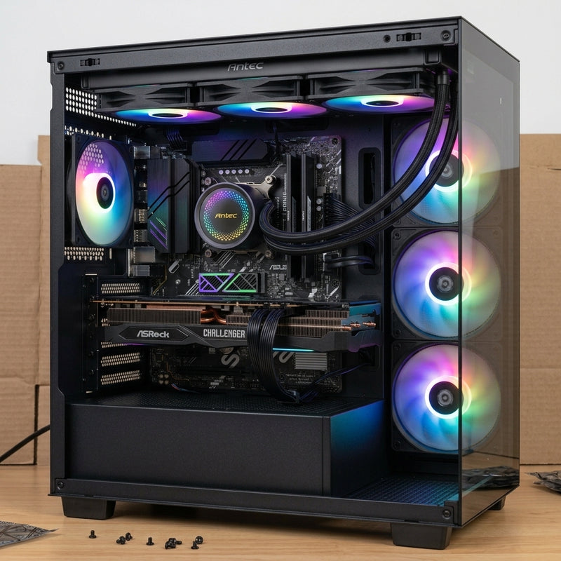 (Pre-Built) Ryzen 5 7600, RX 9060 XT, 16 GB DDr5, 1.25 TB SSD, 1080p 75 Hz Monitor