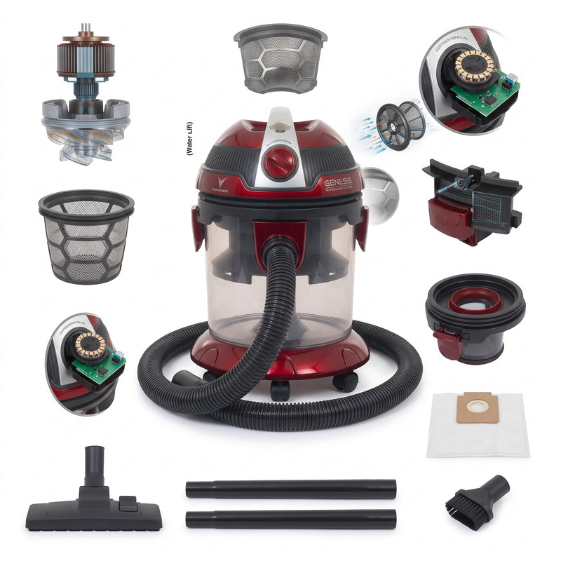 Genesis Hydrovac Compact Water Filtration Vacuum