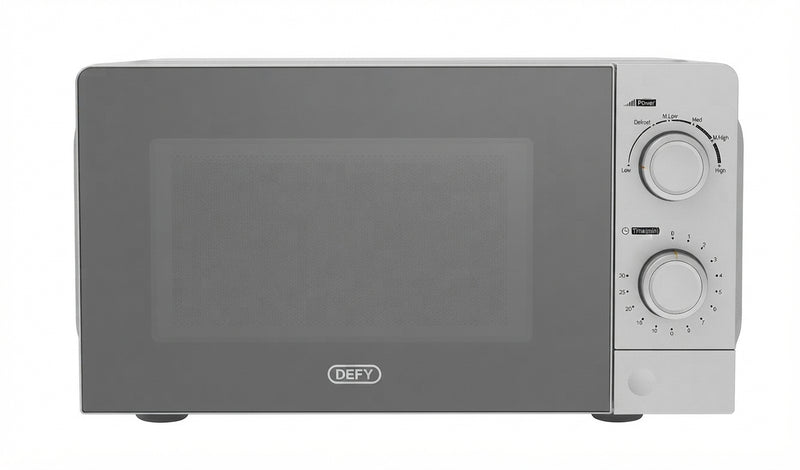 Defy 20L Silver Manual Microwave Oven | 700W Solo Microwave | DMO381